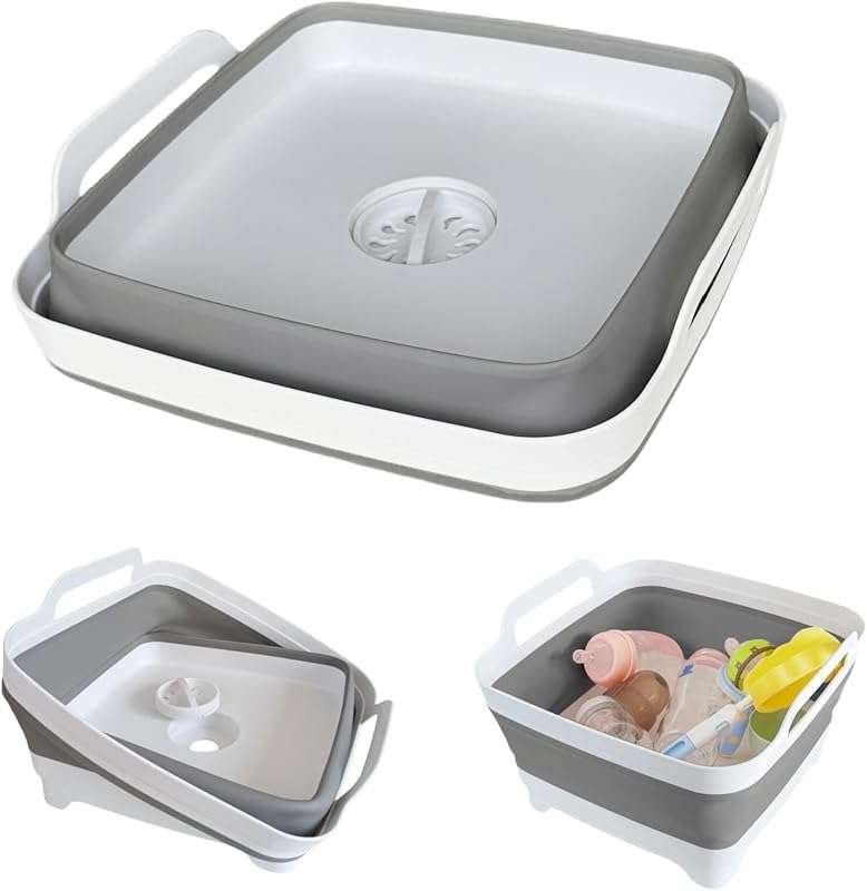Collapsible Wash Basin for Baby Bottles