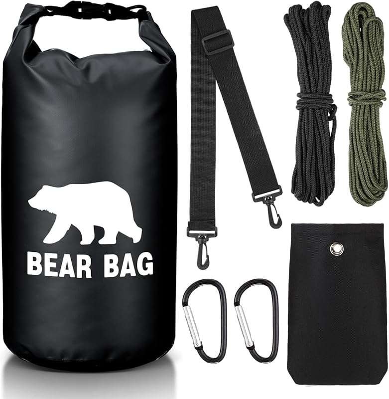 Ultralight Bear Bag Camping System: Waterproof Food Hanging Kit with N