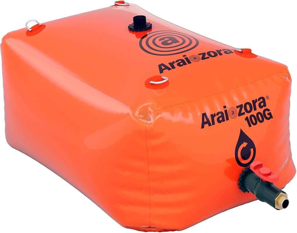 Foldable Water Bladder Tank,100 Gal/380L Portable Large Capacity Soft 