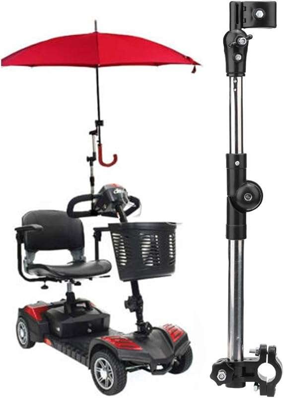 Adjustable Umbrella Holder Mount for Wheelchair, Mobility Scooter, Pow