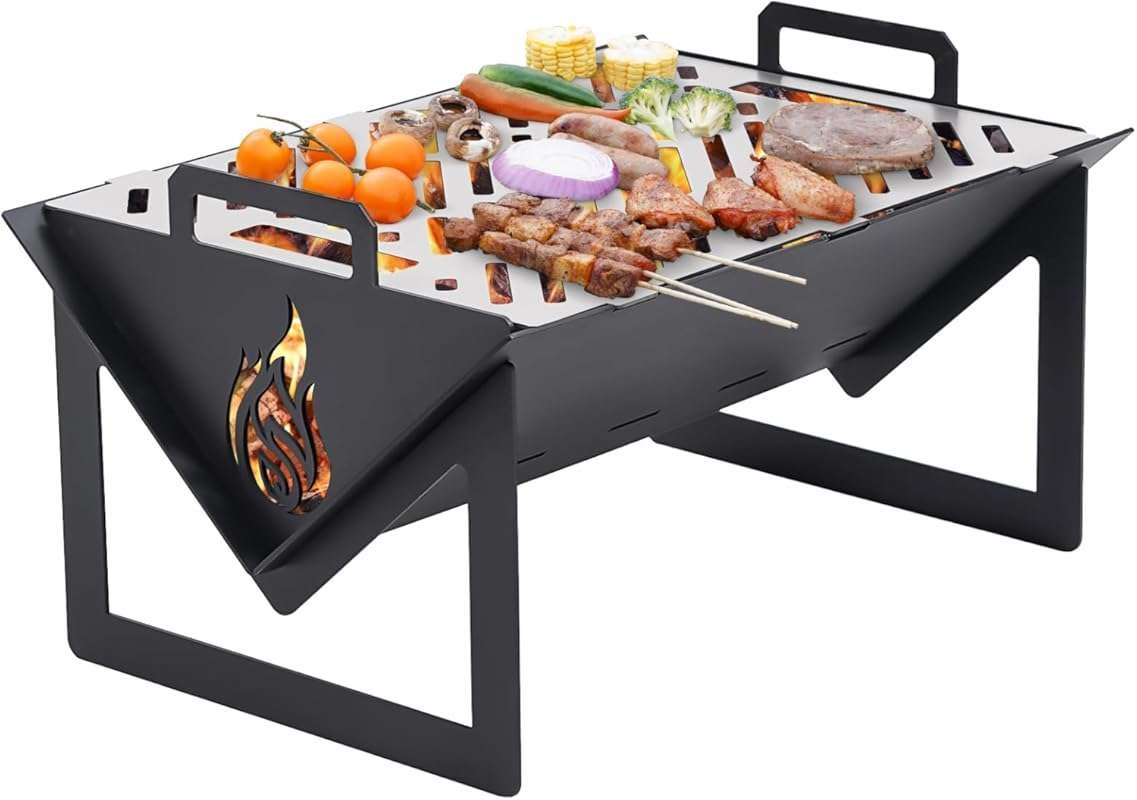 Portable Charcoal Grill for Camping & Picnics