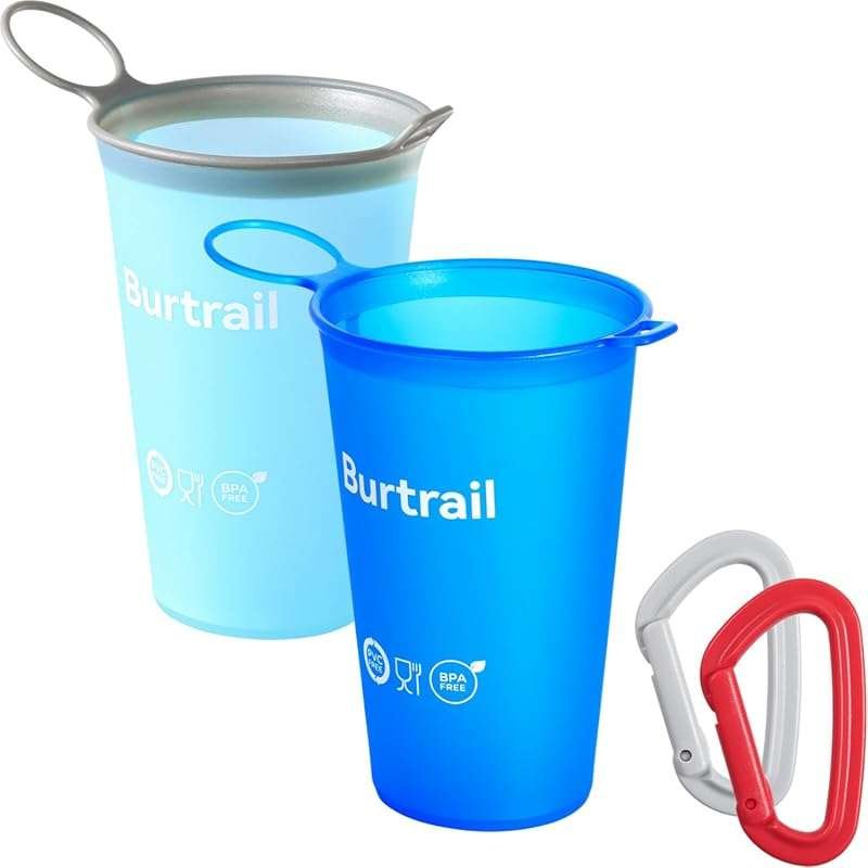 Collapsible Running Water Cup Set: 200ml/6.8oz BPA-Free Foldable Cups 