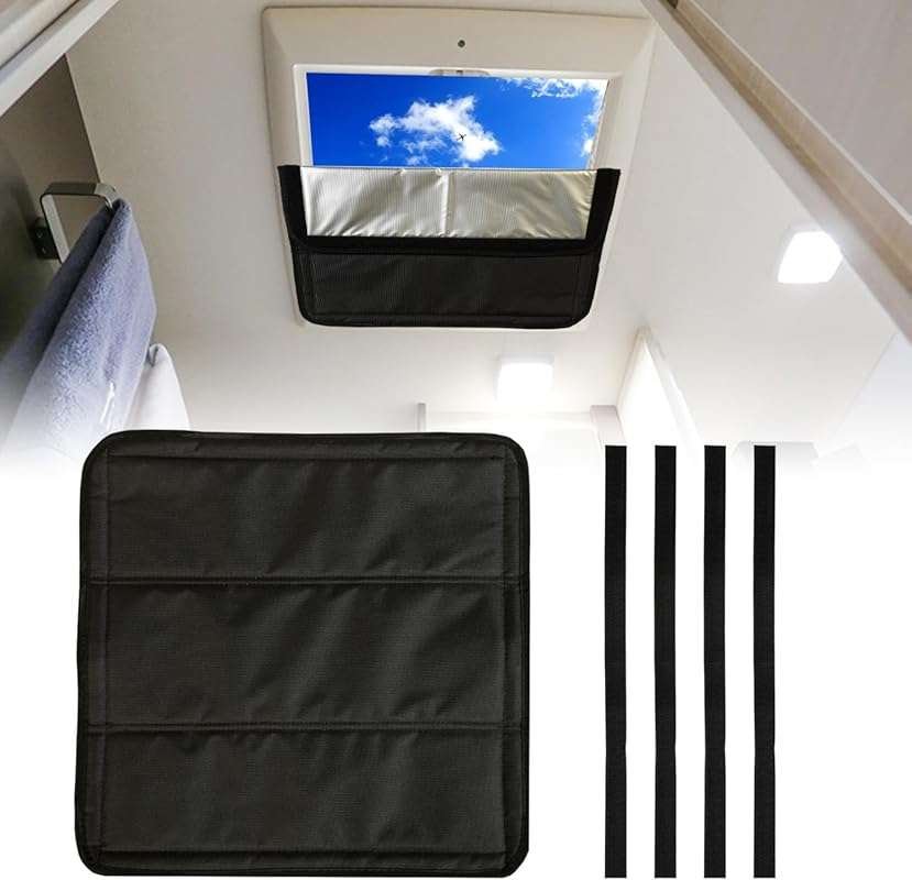 RV Skylight Cover: Magnetic Foldable 16