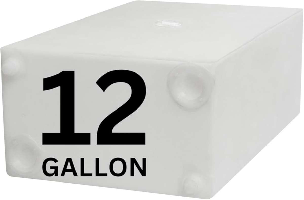 12 Gallon RV Fresh Potable Water Tank for Drinking, Cooking & Showerin