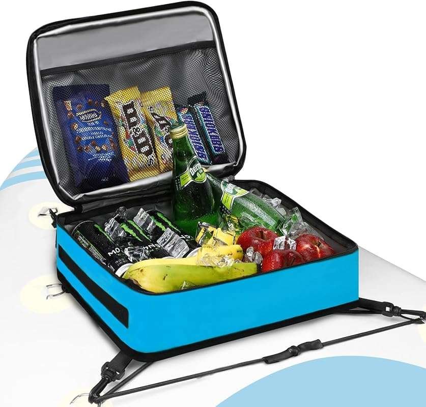 Waterproof Paddle Board Cooler Bag: Insulated Leakproof 10 Can Deck Ba