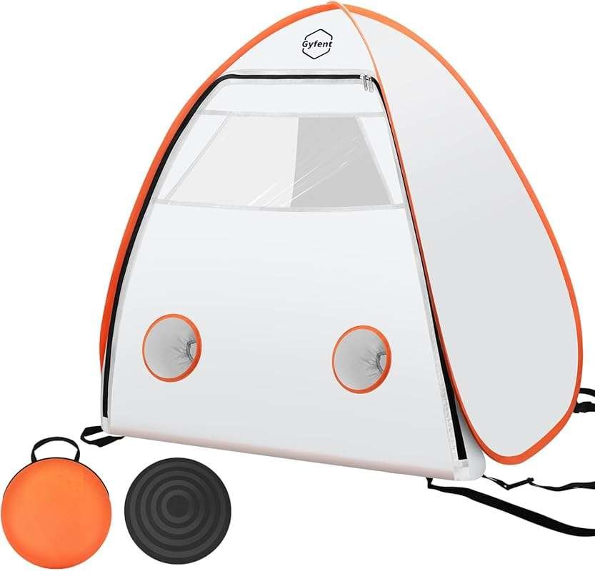 Gyfent Small Pop-Up Spray Paint Tent Booth with Turntable for DIY Furn