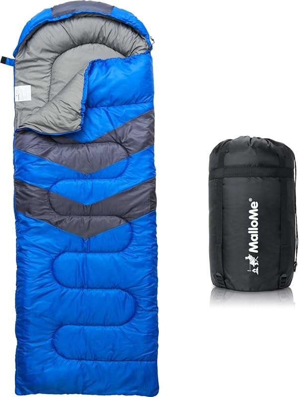 MalloMe Cold Weather Sleeping Bag for Adults and Kids, Lightweight and