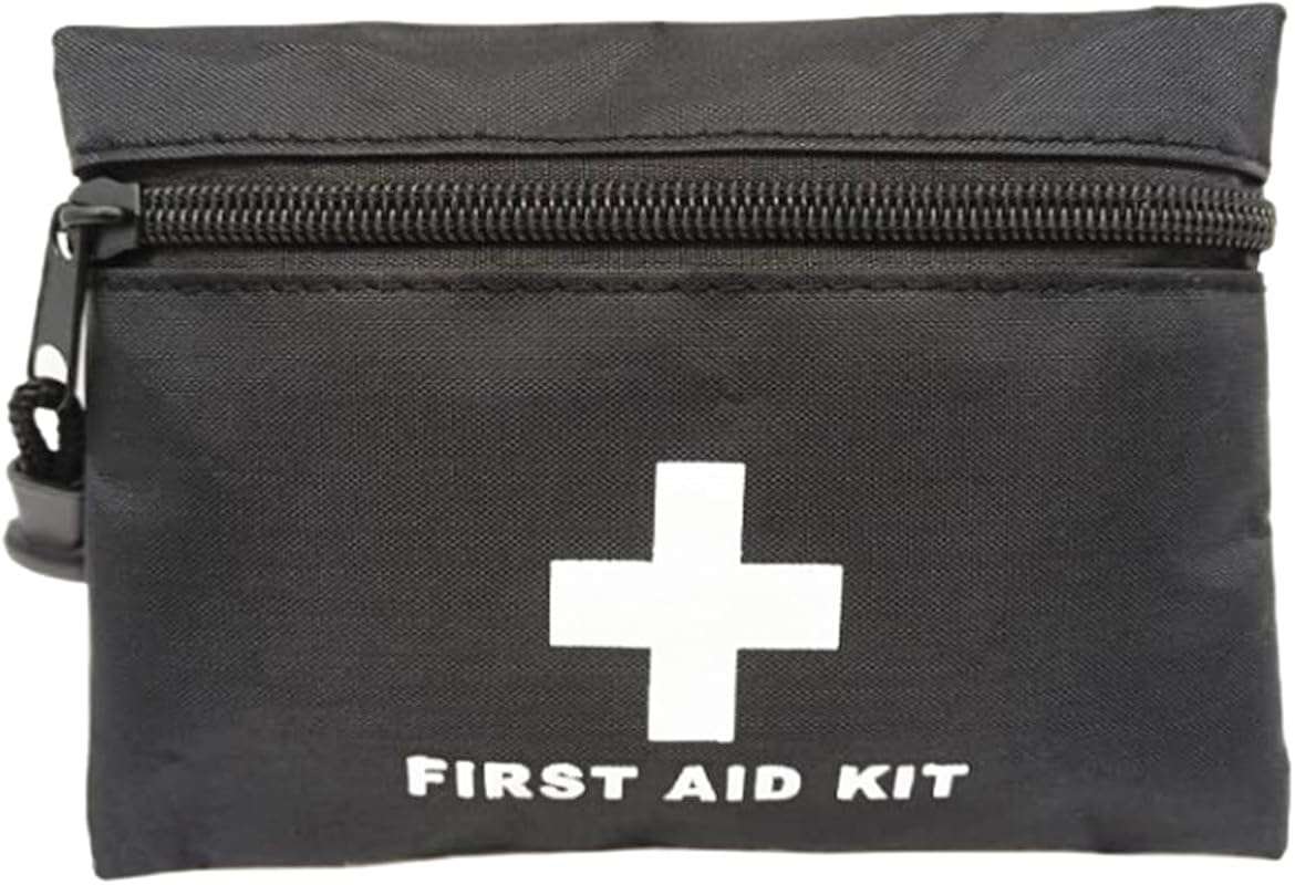 Red Emergency Pouch: Compact Travel First Aid Bag for Car, Home, Offic