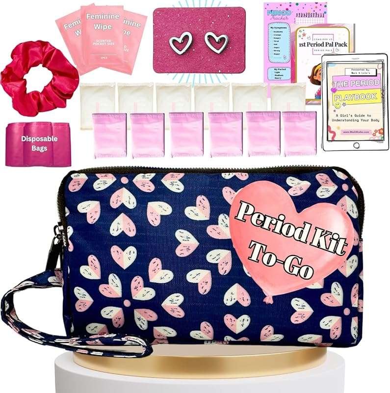 Mark and Lola's First Period Pal Pack: 24-Piece Kit with Discrete Bag,
