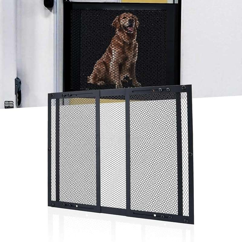 Adjustable RV Screen Door Protector Grille for Dogs - Fits 22