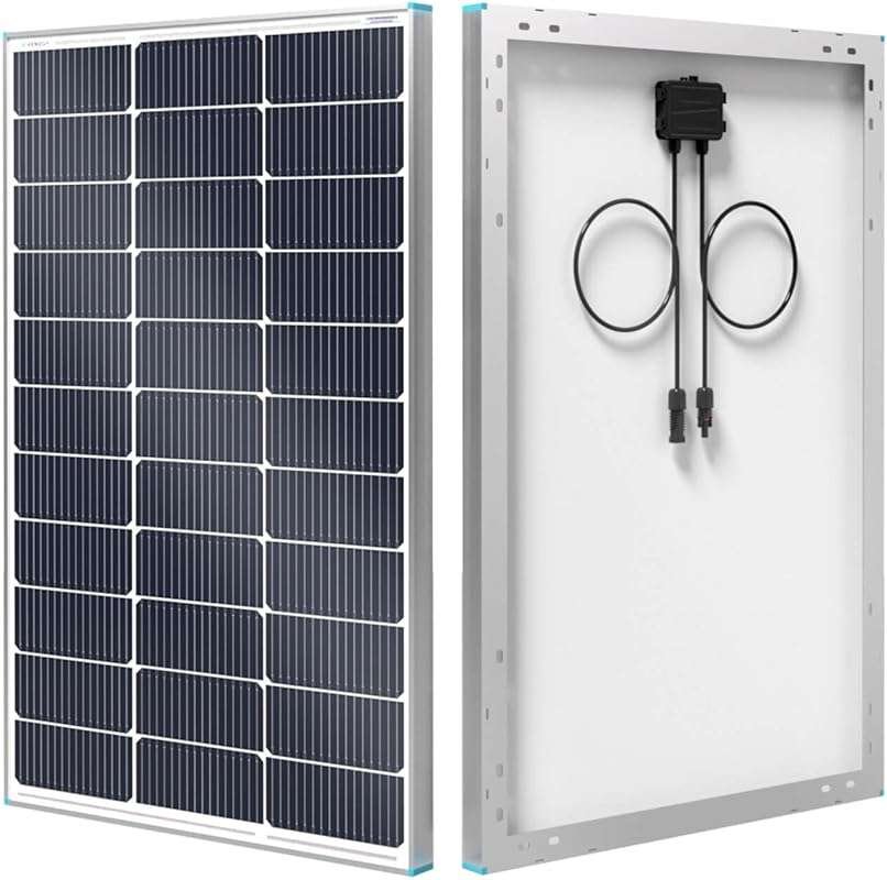 Renogy 100W N-Type 12V Solar Panel: High-Efficiency 16BB Panel for RV,