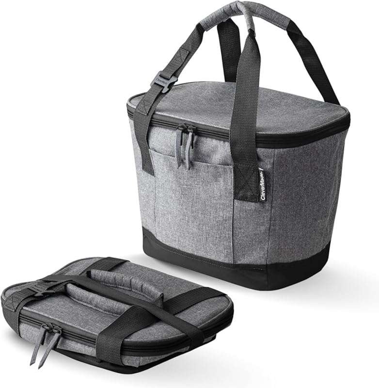 CleverMade Collapsible Insulated Cooler Bag, Leakproof Soft Cooler for