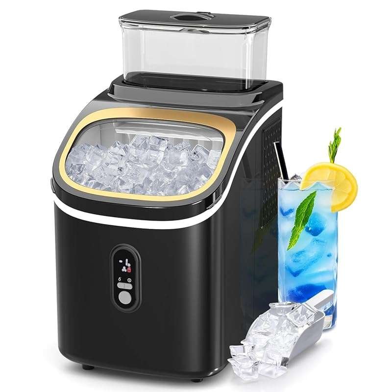 ZAFRO 30 lbs/24H Countertop Ice Maker with Automatic Cleaning for Home