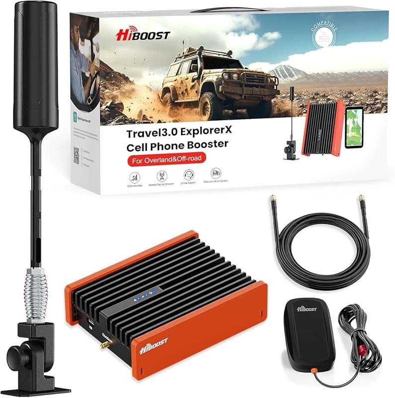 HiBoost Overland/Off-road Vehicle Cell Phone Signal Booster for 5G 4G 