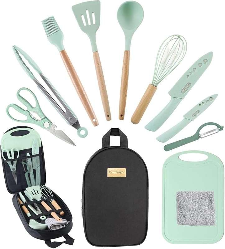 Portable Camping Cooking Utensils Set: Essential Outdoor Camp Kitchen 
