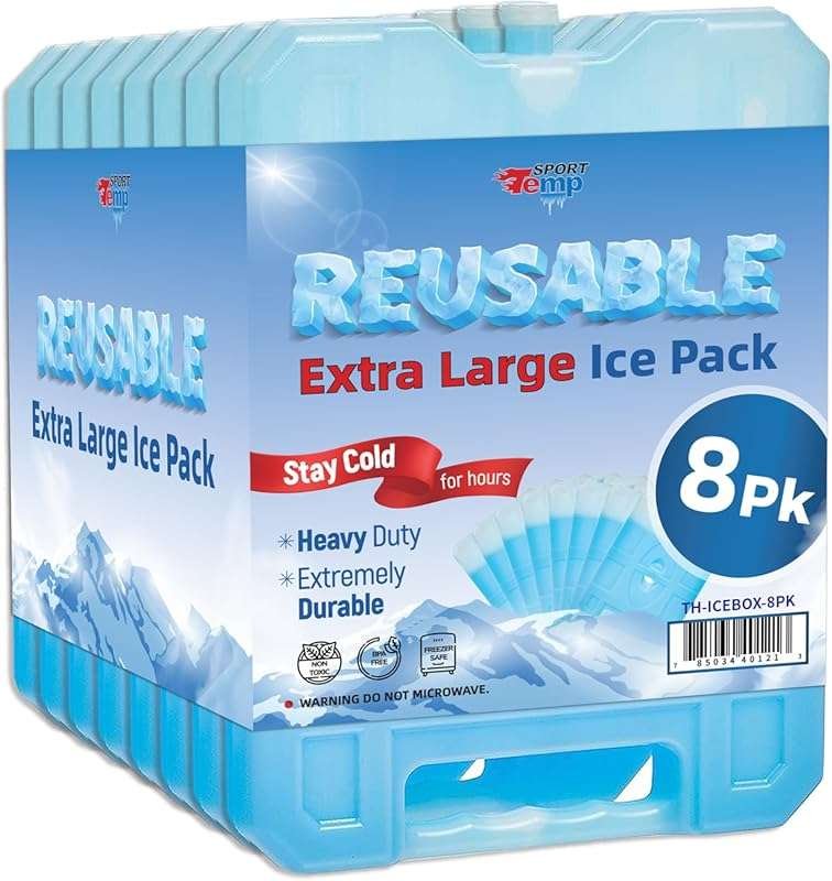 Reusable Jumbo Ice Pack for Coolers & Outdoor Adventures
