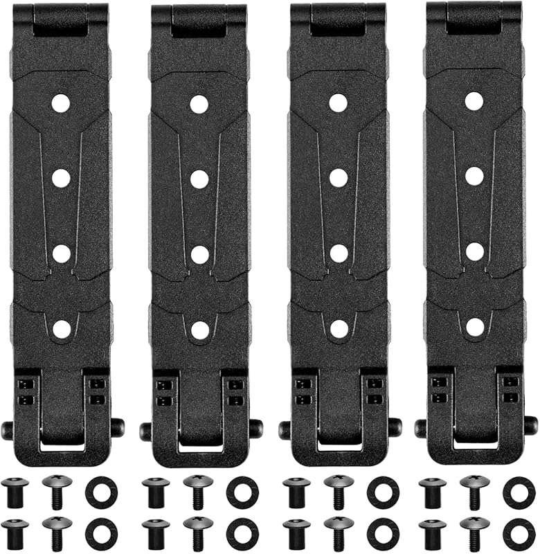 Molle Attachment Clips with Mounting Hardware for Vests, Backpacks, Ho
