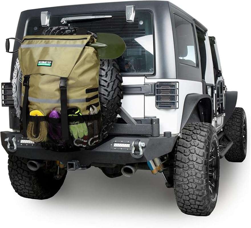 Heavy Duty Spare Tire Trash Bag for Offroad Trucks, SUVs, Fits up to 4