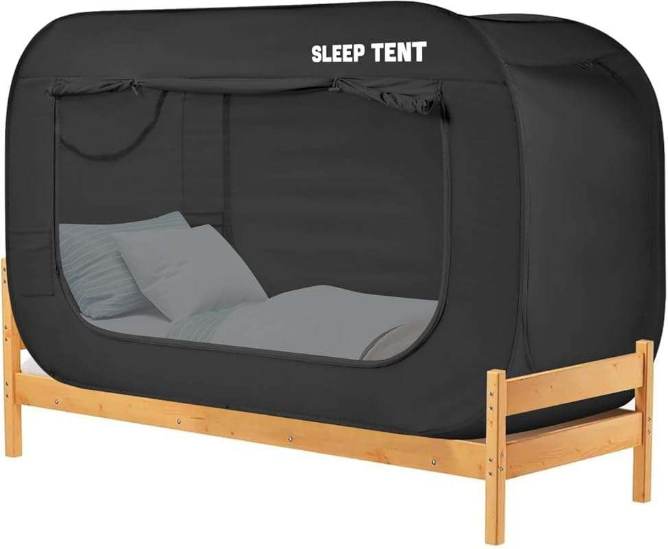 TroyStudio Blackout Bed Tent Canopy: Breathable Privacy Space Sleeping