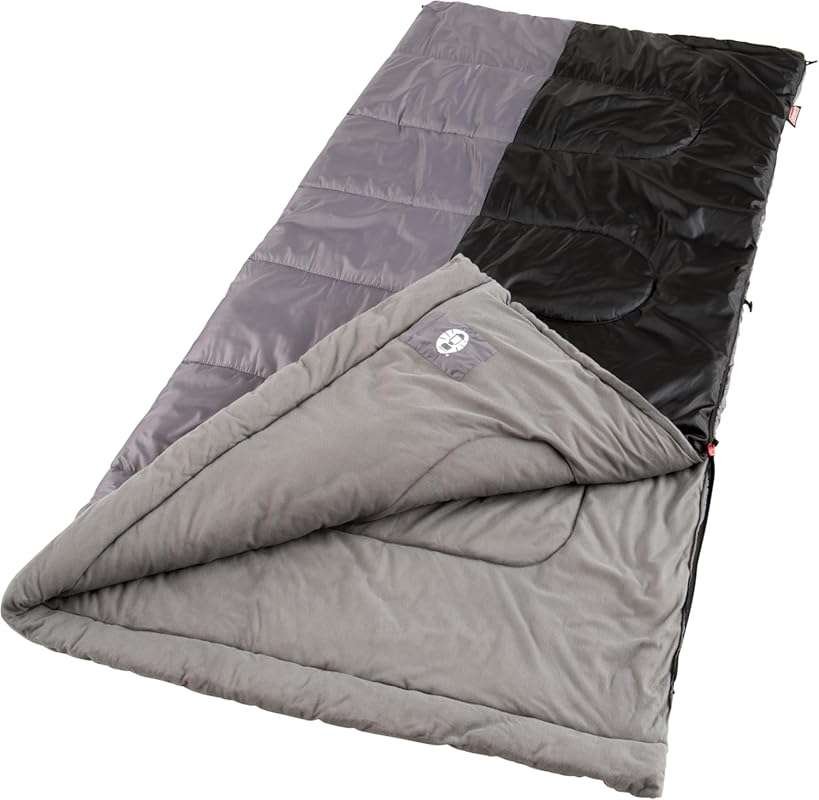 Coleman Biscayne Big & Tall Sleeping Bag, 40°F Warm-Weather Camping Ba