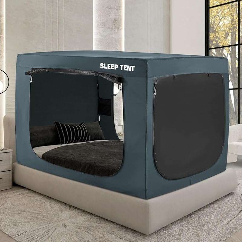 BORNA Twin Bed Tent Canopy - Portable Light Reducing Sleep Space