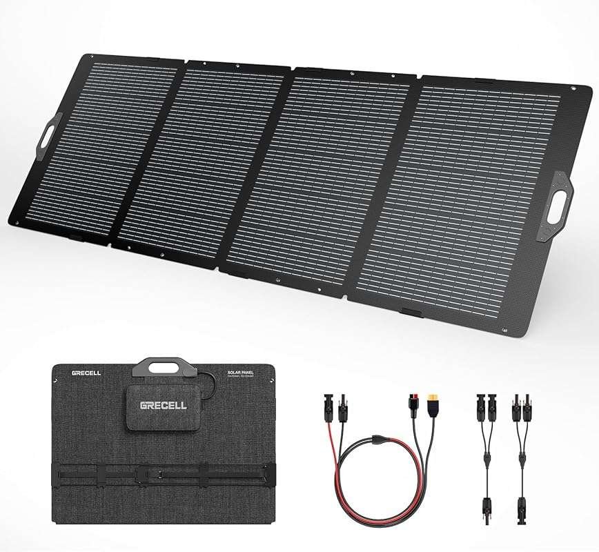 GRECELL 350W High-Efficiency Foldable Solar Panel for Power Station, 3