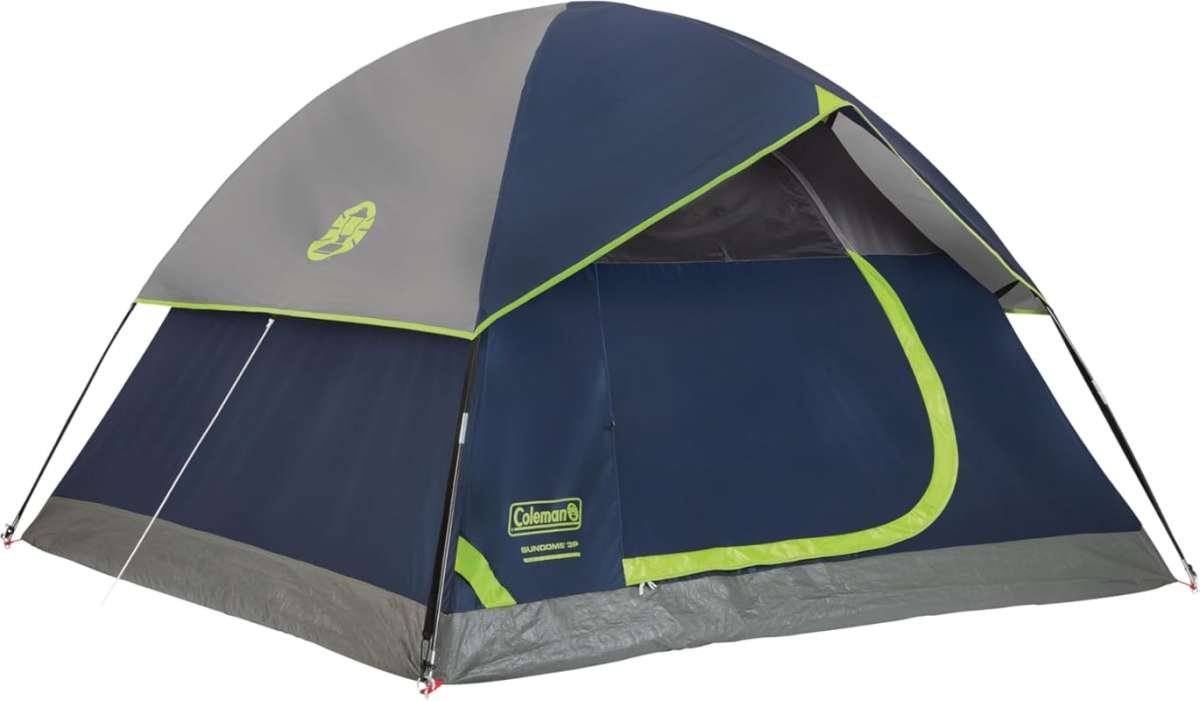 Coleman Sundome Camping Tent: Weatherproof 2-6 Person Shelter, Sets Up