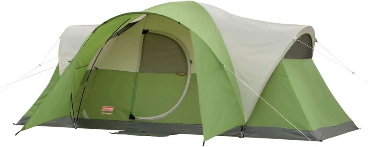 Coleman Montana 8-Person Family Camping Tent with Rainfly, Weatherproo