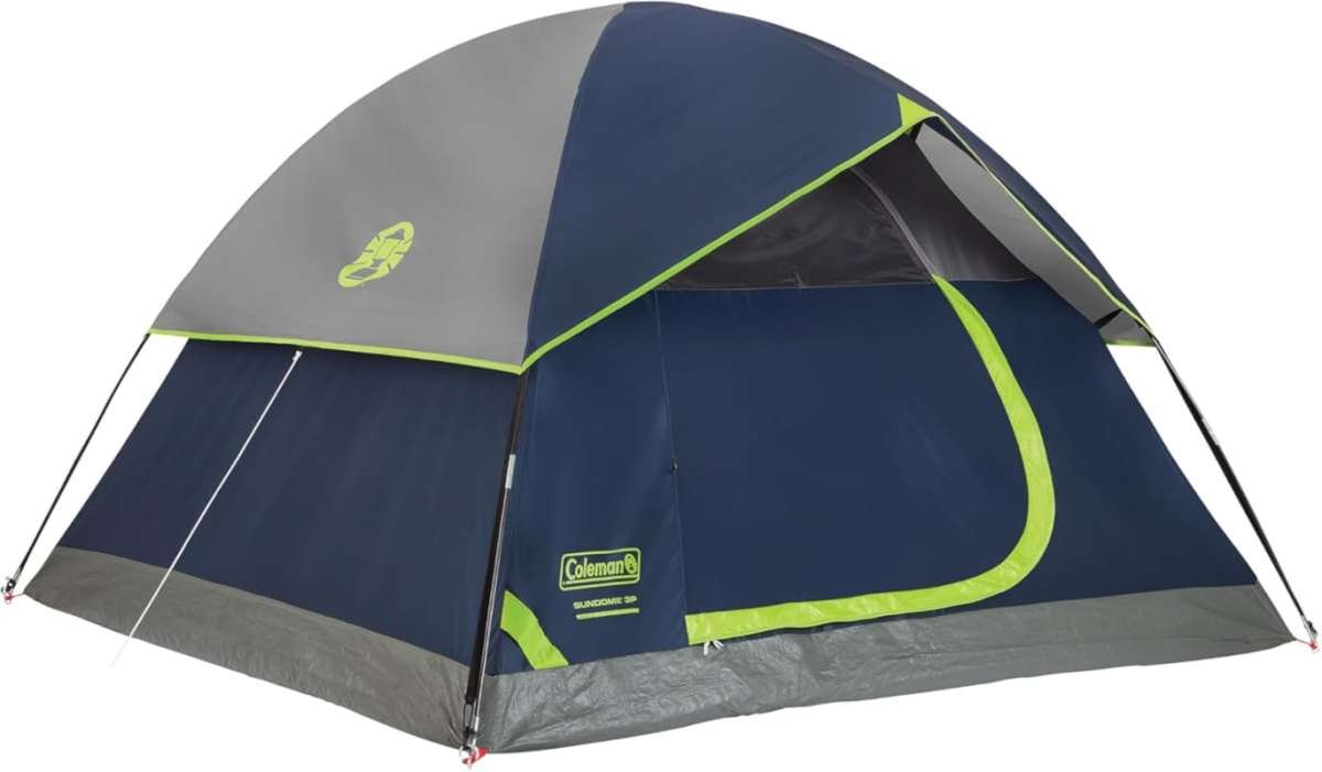 Coleman Sundome Weatherproof Camping Tent: Easy 10-Minute Setup, Ideal