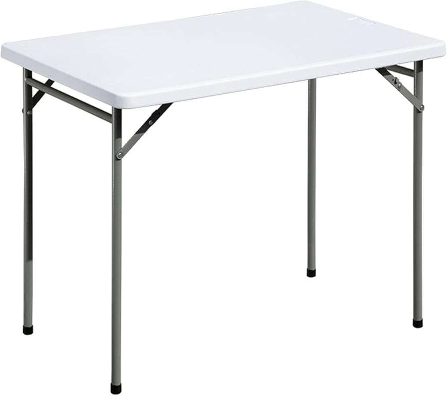 3ft White Rectangular Folding Table