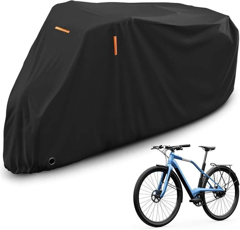 AKEfit Waterproof Outdoor Bike Cover for 1 Bike, UV Snow Proof with An