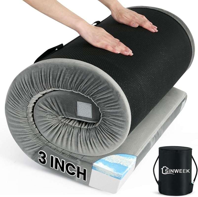 Sinweek Waterproof Memory Foam Camping Mattress, CertiPUR-US Certified