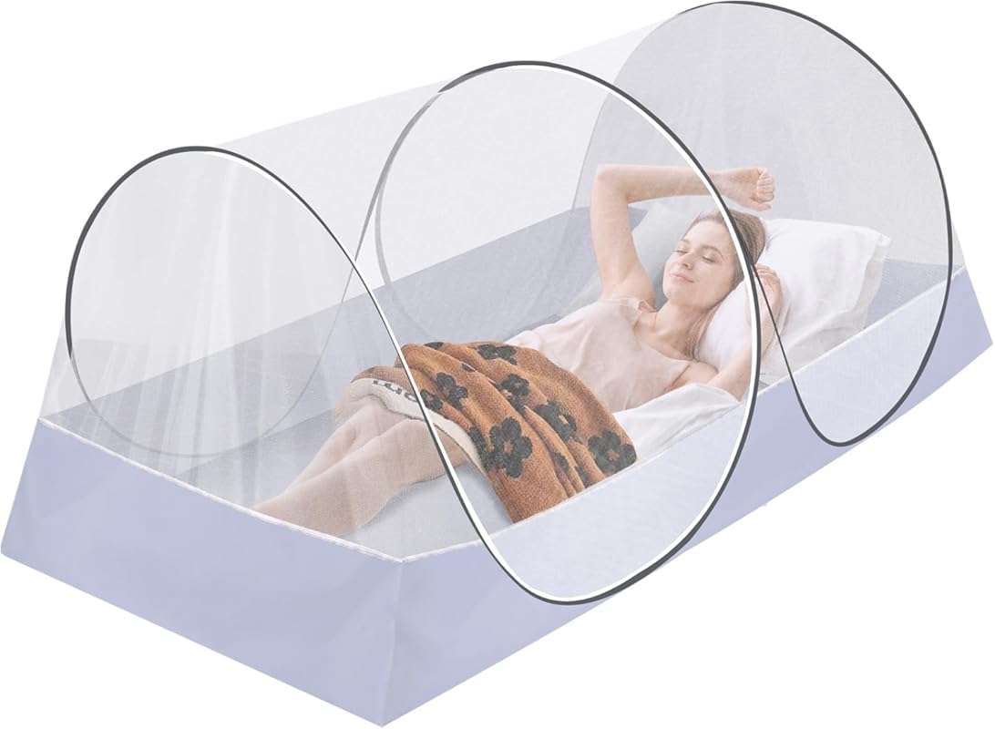 Extra Large Pop Up Mosquito Tent, Portable Foldable Mosquito Net for B