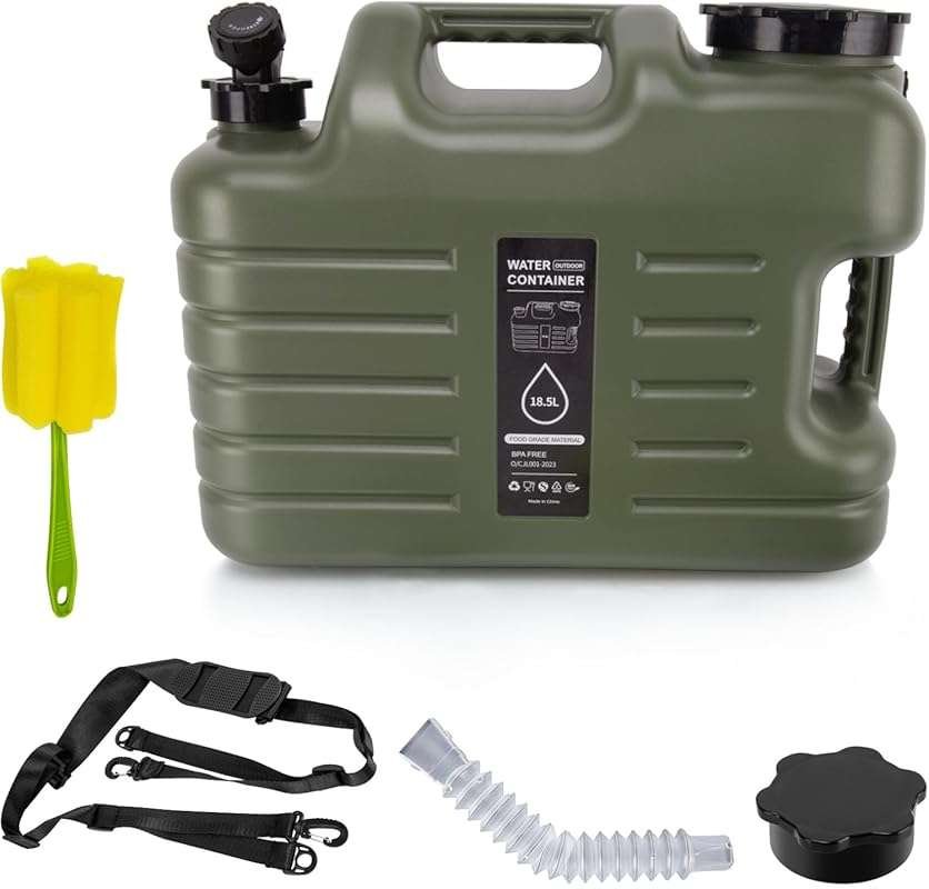 5 Gallon BPA-Free Camping Water Jug with Spigot for Portable Outdoor E