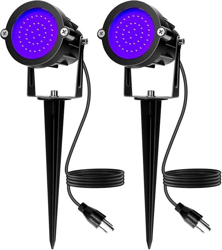 Elenora 15W LED Outdoor Halloween Spotlights, IP65 Waterproof Black Li