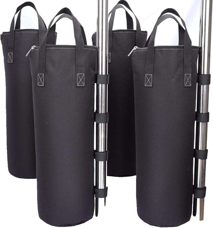 Zipper Top Canopy Sand Bags for Weight - 120LBS Load Capacity Set of 4