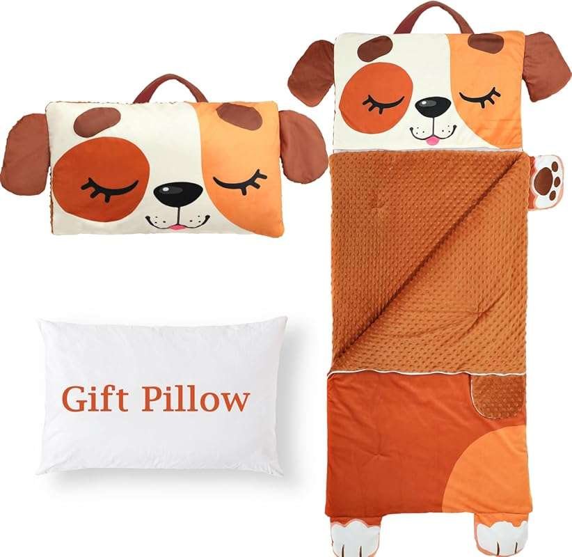 Wizland Kids Sleeping Bag: Portable Daycare Nap Mat, 61.8