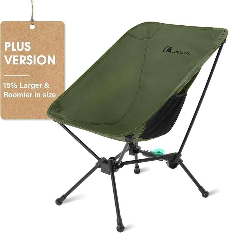 MOON LENCE Portable Camping Chair: Lightweight Folding Backpacking Cha