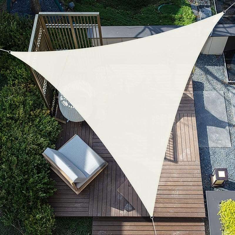 SUNNY GUARD Waterproof 2x2x2m Triangle Sun Shade Sail with UV Protecti
