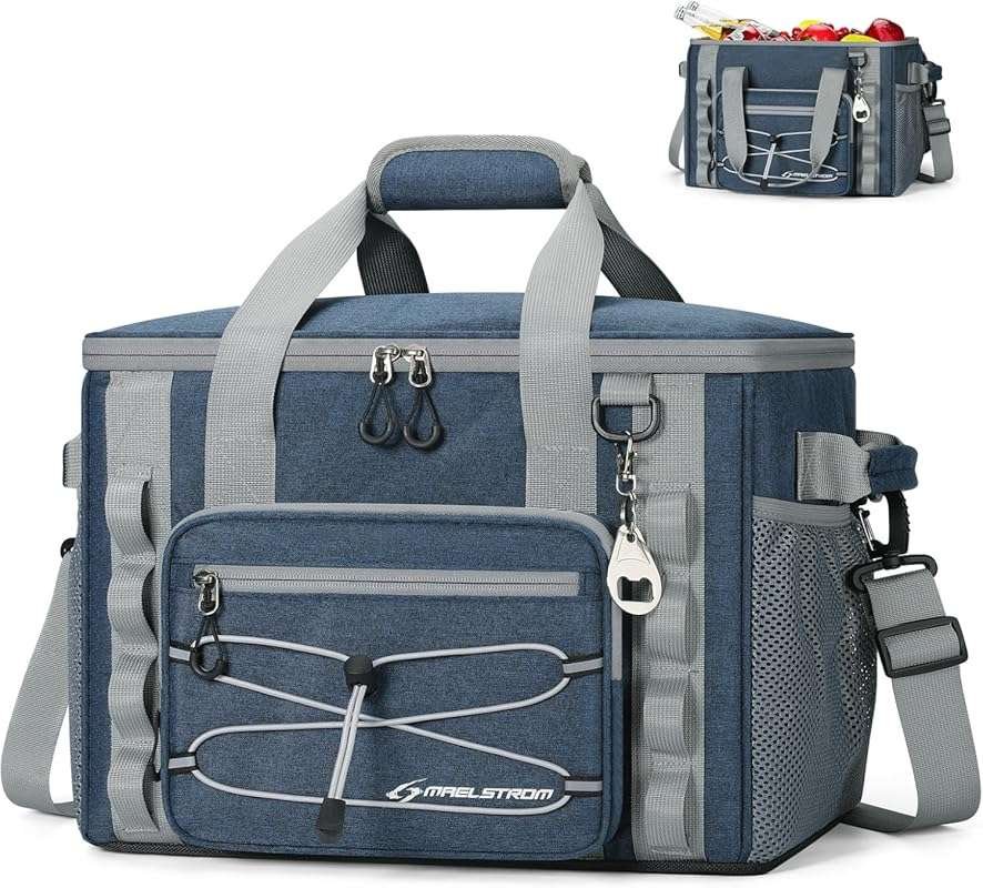 Maelstrom Soft Sided Cooler Bag, 30/40 Can Collapsible Insulated Ice C