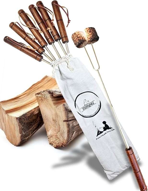 Smores Sticks For Fire Pit - Marshmallow Roasting Sticks For Campfire