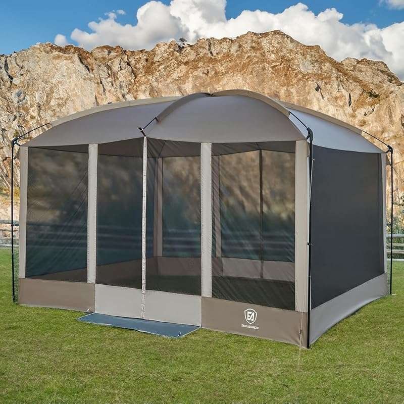 EVER ADVANCED 11x9ft Magnetic Screen House Room with Hands-Free Entry