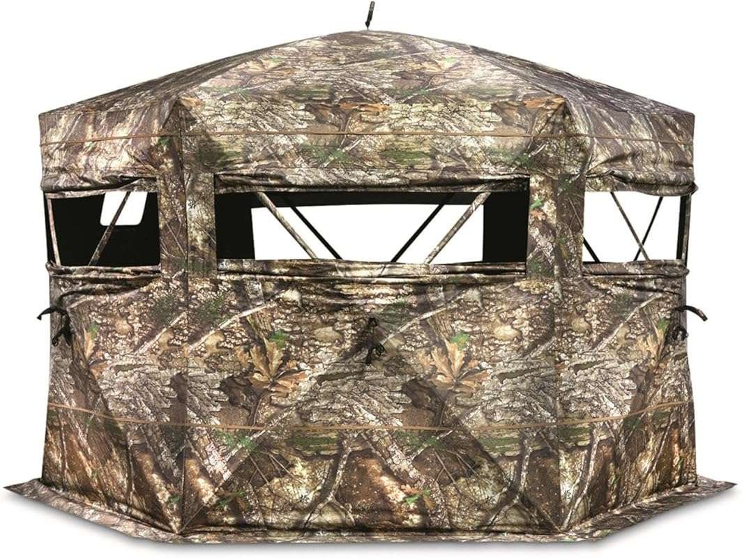 Guide Gear Educator Large See-Through Hunting Blind - 360° View, 3-4 P