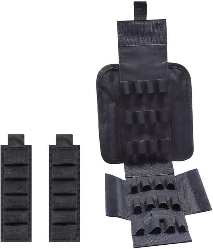 Tactical Shotgun Shell Bag for Quick Access, Holds 25 Rounds, MOLLE Co