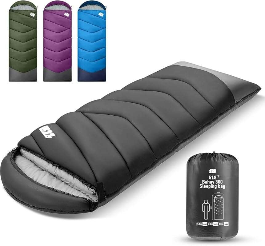 Lightweight Cold Weather Sleeping Bag for Adults and Kids, Compact and