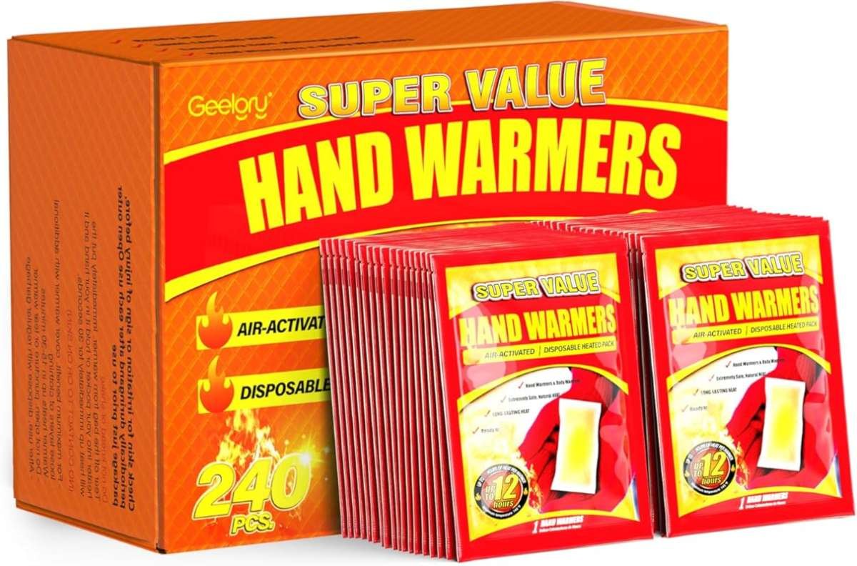 Long-Lasting Disposable Hand Warmers, 700-Pack, Up to 12 Hours for War