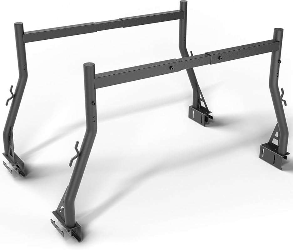 Universal Heavy Duty Steel Truck Bed Ladder Rack: Non-Drilling, 900lb