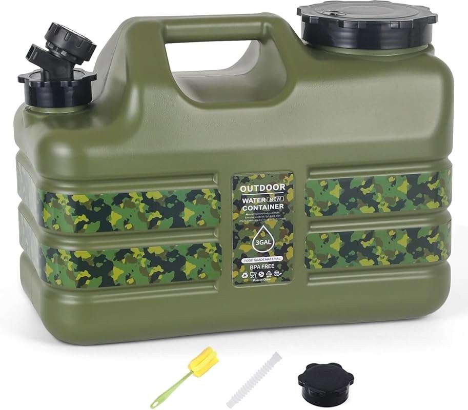 ASIEIT 3/5 Gallon Water Jug with Spigot: Portable BPA-Free Tank for Ca