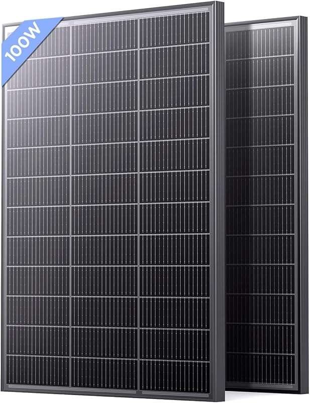 N-Type 16BB 200 Watt Solar Panel Kit: 2x100W High Efficiency Monocryst