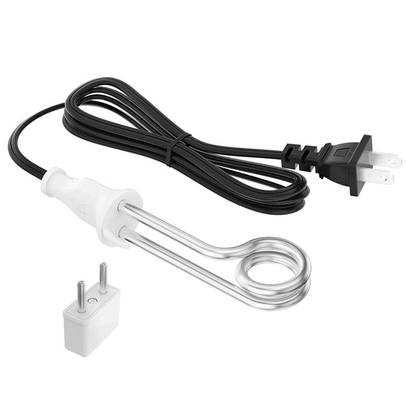 300W Portable Immersion Water Heater Element for Travel and Camping -